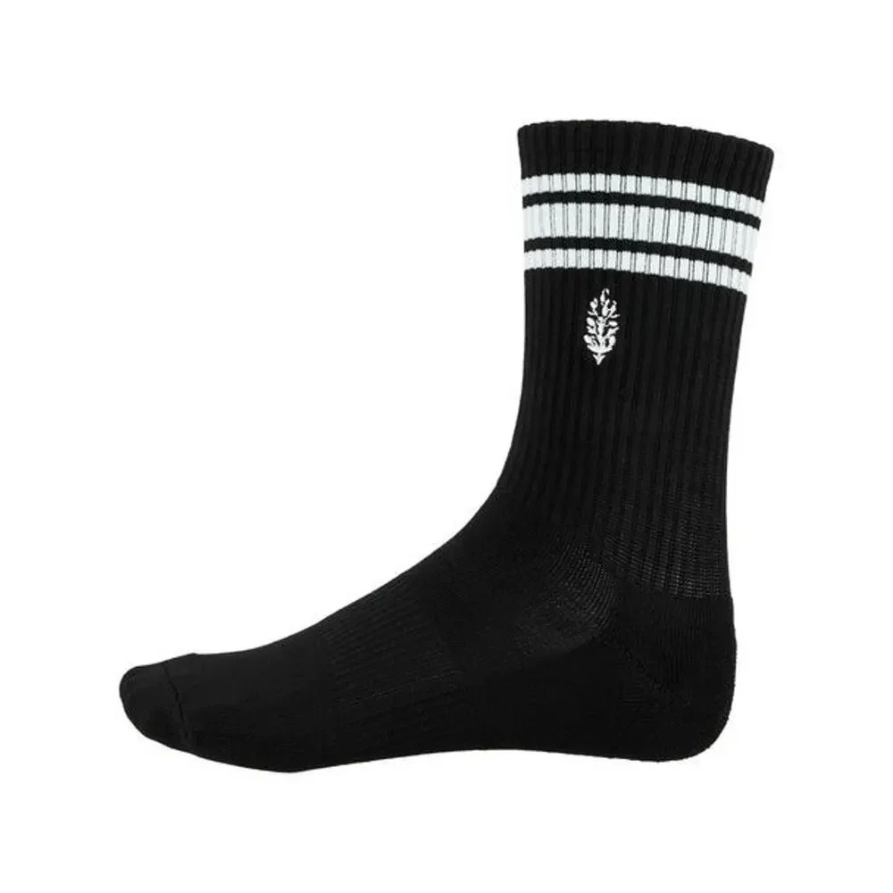 2 Pack Free People Movement Logo Stripe Tube Last Lap Socks Lucky Honey